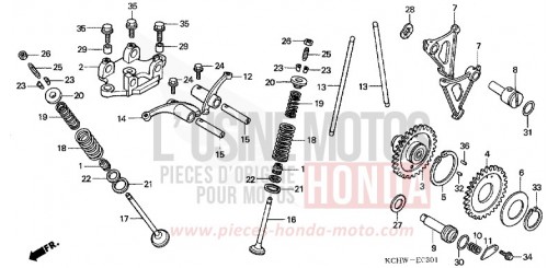 NOCKENWELLE/VENTIL (2) CG125M1 de 2001
